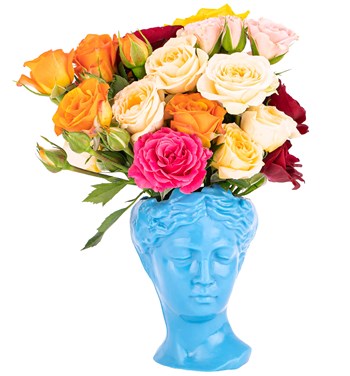 turkuaz mavisi mix mini gül fiyat