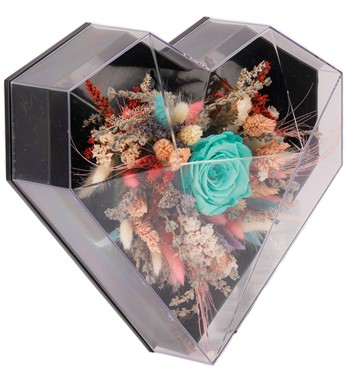 Turkuaz Solmayan Gül Tasarım