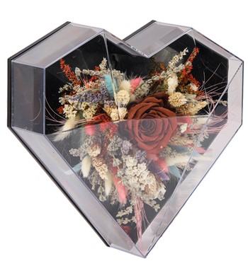 Koyu Kahve Solmayan Gül Tasarım