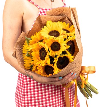 ayçiçeği buketlleri