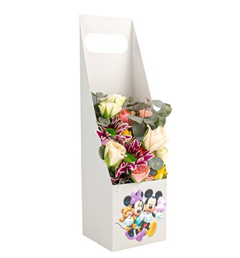 mini güller ve krizantem