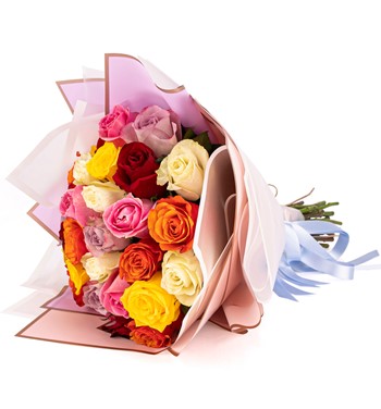 rengarenk gül buketleri