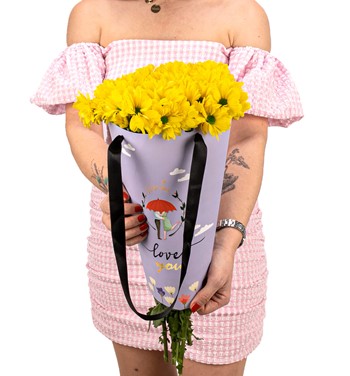 sarı krizantem tasarım