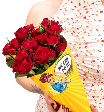 küçük kırmızı gül buketi