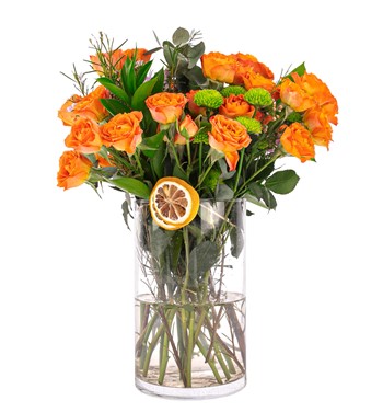 turuncu mini gül çiçek sipariş