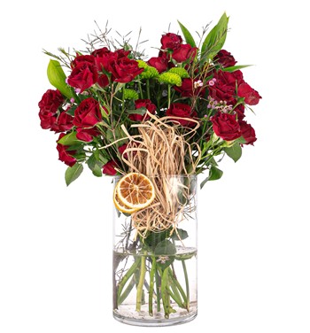 kırmızı mini gül tasarım