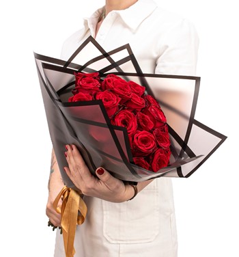 kırmızı gül buketi